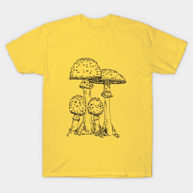 Goblincore Dark Academia Mushroom T-Shirt by Hiep Nghia